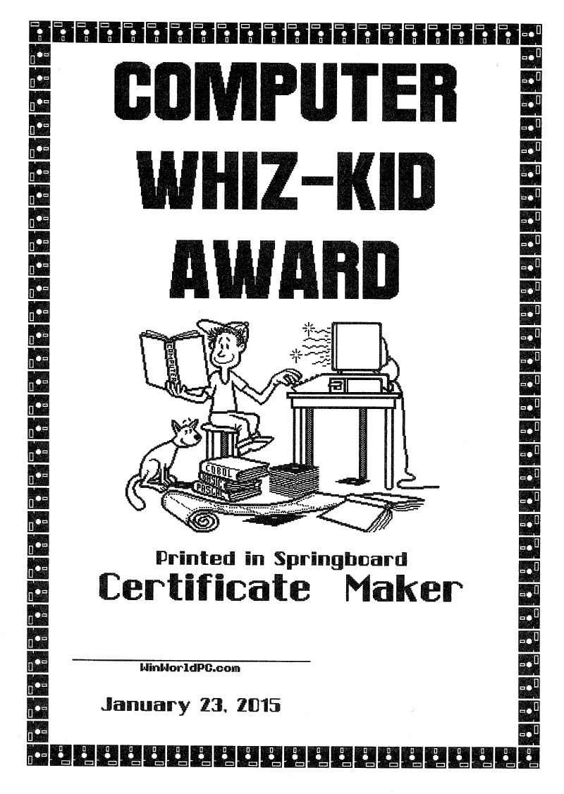 Certificate Maker - Printout